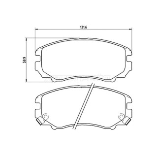 Колодки тормозные перед KIA SOUL 08-/CHERY TIGGO 7 PRO 19- FERODO