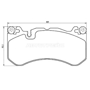 Колодки тормозные передн AUDI A6 08-/Q3 13-/MERCEDES GL-CLASS X166/S-CLASS W222 BREMBO