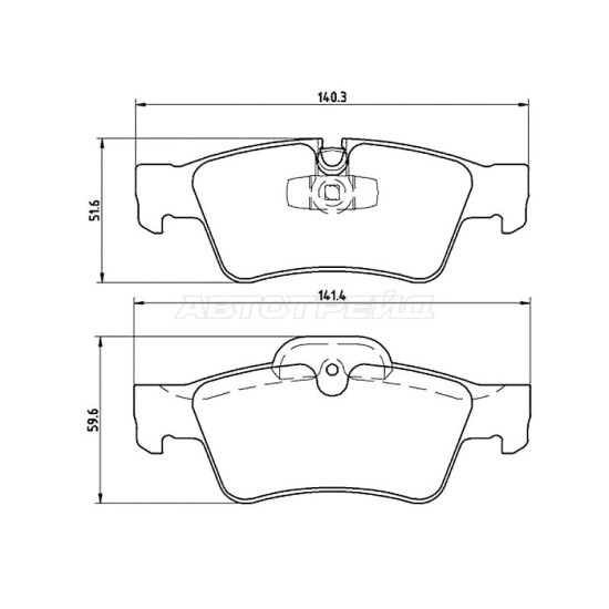 Колодки тормозные задн MERCEDES GL X164/ML W164/G W463 BREMBO