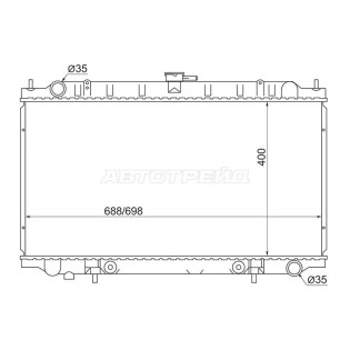 Радиатор Infiniti I30 95-99 / Nissan Cefiro 94-00 / Maxima 95-00 SAT