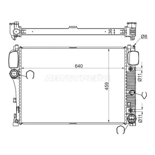 Радиатор Mercedes-Benz S-Class 05-13 / CL-Class 06-14 SAT