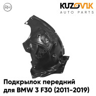 Подкрылок передний правый BMW 3 F30 (2011-2019) задняя часть KUZOVIK