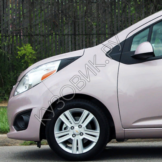 Крыло переднее левое с отверстием под повторитель в цвет кузова Chevrolet Spark 2 (2010-) Крыло переднее левое с отверстием под повторитель в цвет кузова Chevrolet Spark 2 (2010-)