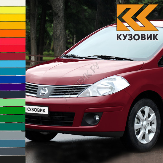 Бампер передний в цвет кузова Nissan Tiida (2007-2013)