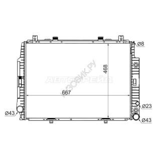 Радиатор MERCEDES S-CLASS W140 4.0/4.2/5.0/6.0 91-98 SAT