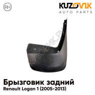 Брызговик задний правый Renault Logan 1 (2005-2013) KUZOVIK