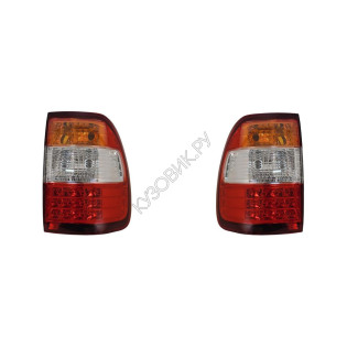 Фонари задние Тойота Лэнд Крузер Toyota LandCruiser 100 (2006-) комплект 2 штуки левый и правый SAT высокое качество